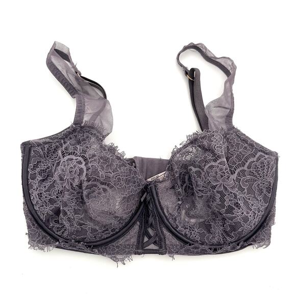 Victorias Secret Dream Angels Underwire 32DDD Push Up Unpadded Lace Bra - Picture 2 of 7